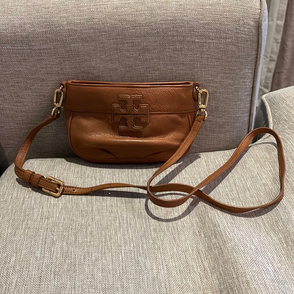 Tory Burch Brown Leather Crossbody